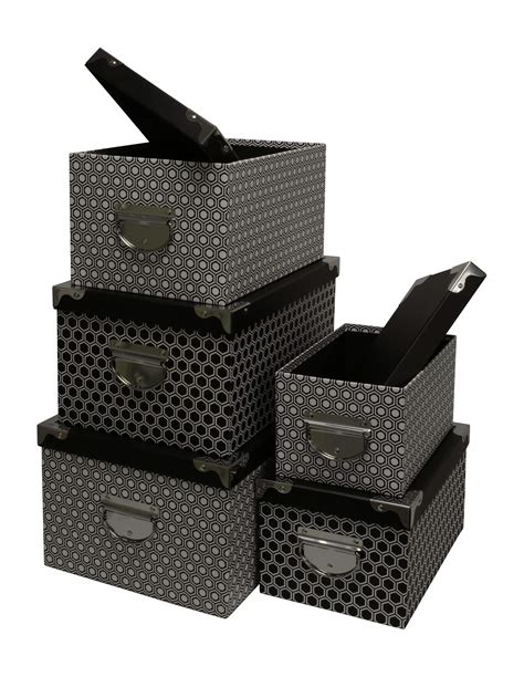 Storage Box With Metal Reinforced Corners 